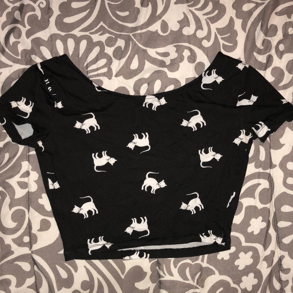 Cat Crop Top